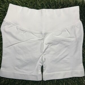 Dfyne impact shorts 4.5" pure white small